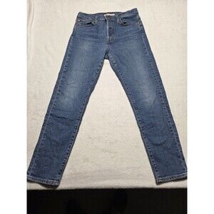 Levi's Jeans Women sz 29 Wedgie Skinny High Rise Stretch Blue Button Fly (29x26)